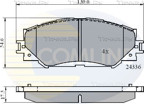 Тормозные колодки Comline Comline. Артикул CBP01515