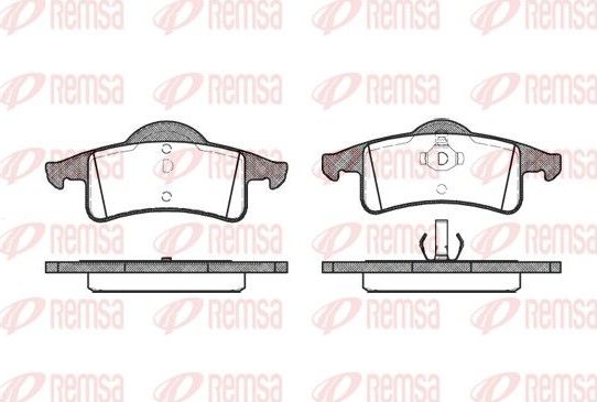 Тормозные колодки Remsa. Артикул 0758.00