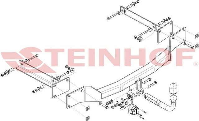 Фаркоп Steinhof для Mercedes-Benz S-Класс w220 (кроме AMG) 1998-2005. Артикул M-108