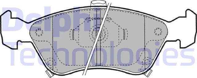 Тормозные колодки Delphi (Low-Metallic). Артикул LP1231