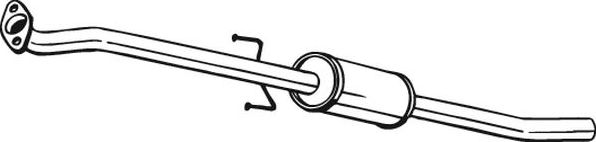 Глушитель (средняя часть) Bosal для Kia Ceed I 2006-2012. Артикул 282-903