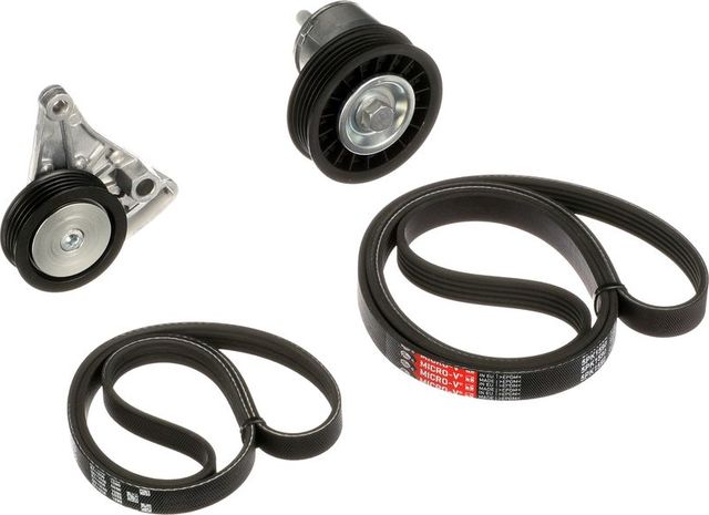 Приводной ремень поликлиновой с роликами (комплект) Gates Micro-V® для Audi A4 I (B5) 1995-2001. Артикул K015PK1590