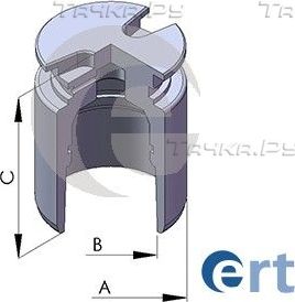 Поршень тормозного суппорта ERT (сталь) задний для Skoda Superb II 2008-2015. Артикул 150274-C