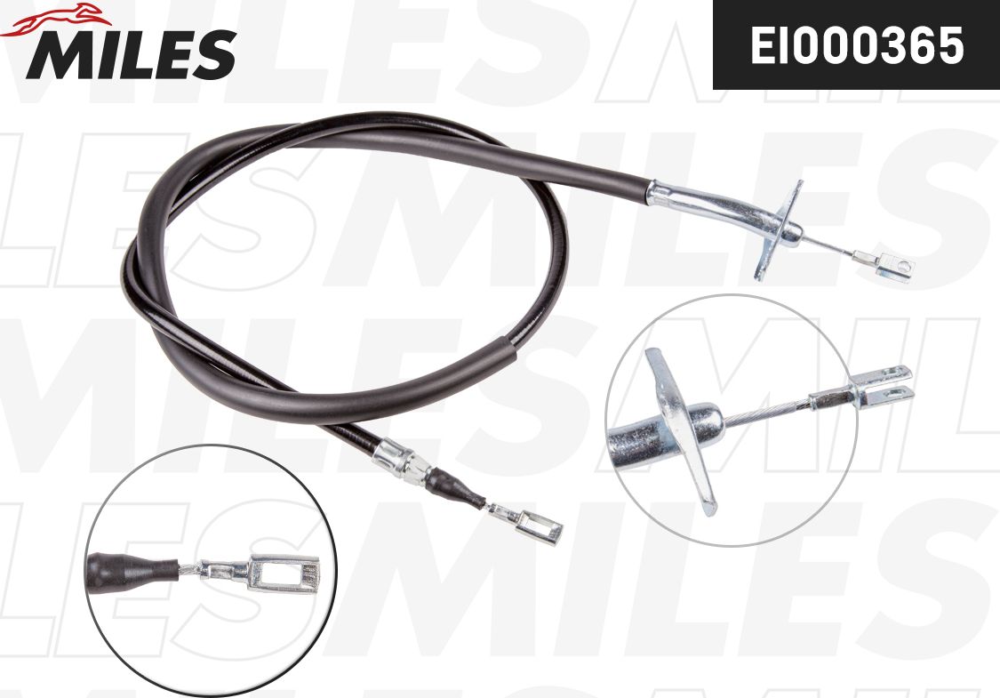 Трос ручника (тросик ручного тормоза) Miles. Артикул EI000365