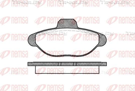 Тормозные колодки Remsa передние для Fiat Seicento I 1997-2010. Артикул 0414.00
