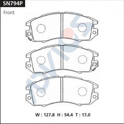 Тормозные колодки Advics. Артикул SN794P