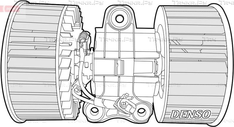 Вентилятор, мотор печки (отопителя) салона Denso. Артикул DEA05004