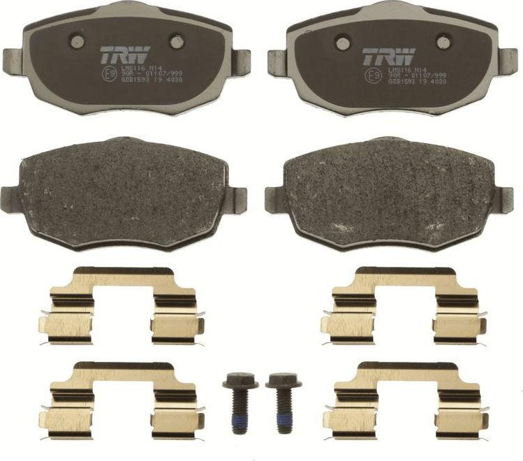 Тормозные колодки TRW COTEC. Артикул GDB1593