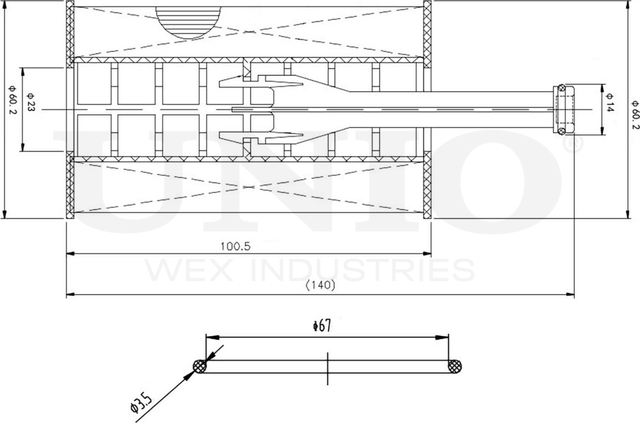 Фильтр масляный (Unio). Артикул FLT-20044