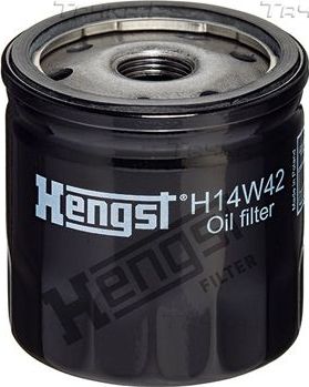 Масляный фильтр Hengst для Renault Clio IV 2012-2019. Артикул H14W42