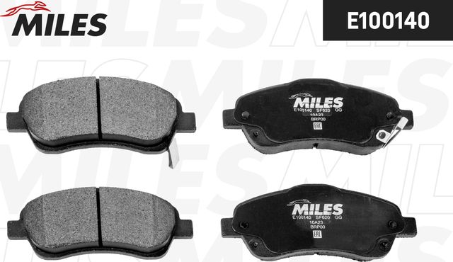 Тормозные колодки Miles (Semi-Metallic). Артикул E100140