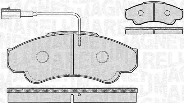 Тормозные колодки Magneti Marelli. Артикул 363916060187