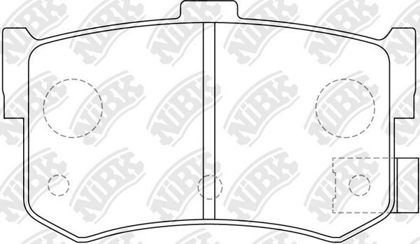 Тормозные колодки NiBK. Артикул PN8210