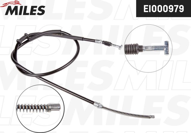 Трос ручника (тросик ручного тормоза) Miles. Артикул EI000979