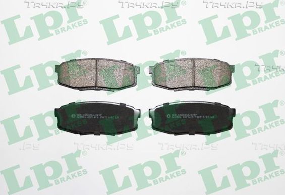 Тормозные колодки LPR задние для Toyota Sequoia II 2007-2026. Артикул 05P1419