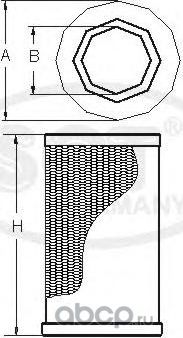 Воздушный фильтр SCT-Germany. Артикул SB 3097