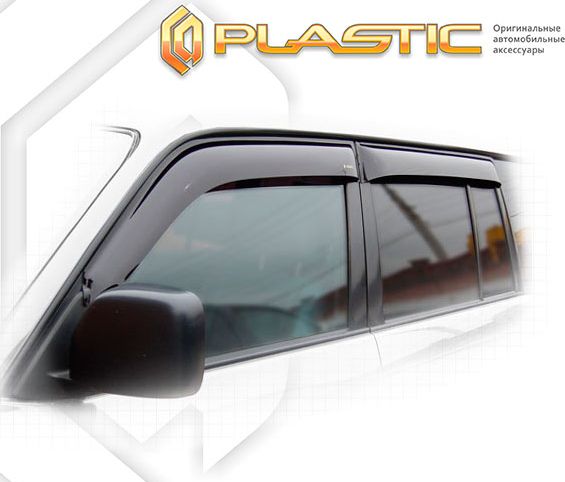 Дефлекторы СА Пластик для окон (Classic полупрозрачный) Toyota Land Cruiser Prado 90 1996-2002. Артикул 2010030300115