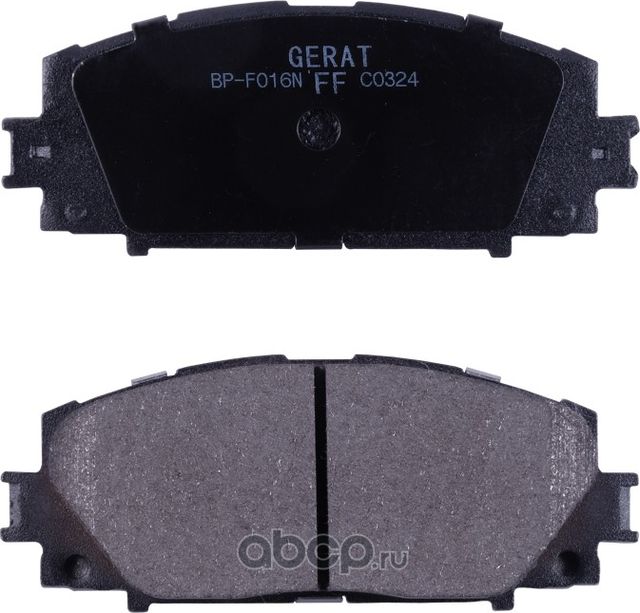 Тормозные колодки Gerat BP-F016N (передние) Normal Gerat. Артикул BPF016N