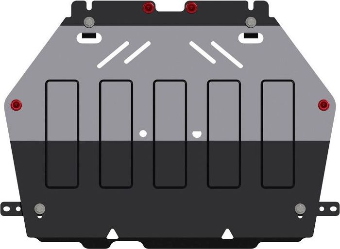 Защита Шериф (2 мм) для картера и КПП Mitsubishi Outlander III 2013-2022. Артикул 14.2580