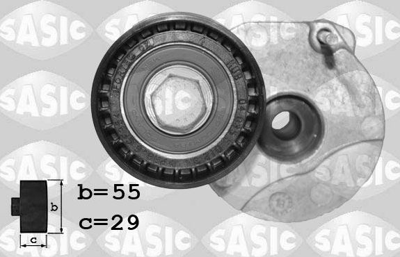 Натяжной ролик (натяжитель) приводного клинового зубчатого ремня Sasic. Артикул 1626180