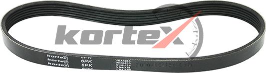 Ремень поликлиновой 6PK1530 (Kortex). Артикул KDB318STD