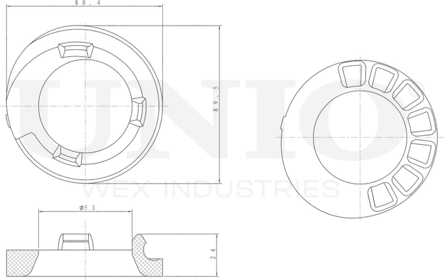 Проставка пружины подвески (Unio). Артикул RMP-16111