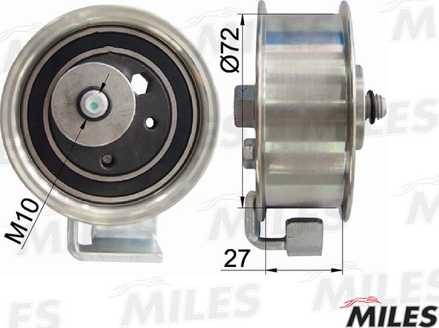 Натяжной ролик (натяжитель) ремня ГРМ Miles. Артикул AG02071