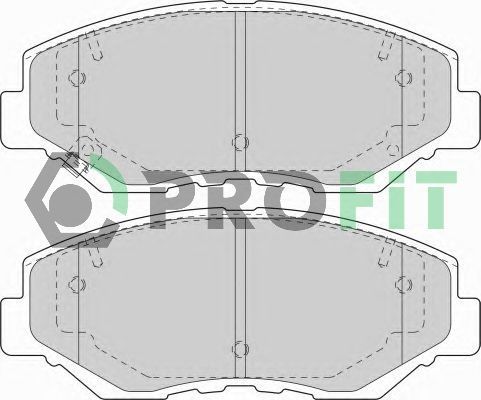 Тормозные колодки Profit передние для Honda CR-V II 2001-2007. Артикул 5000-1658