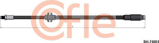 Тормозной шланг Cofle передний правый/левый для Citroen Jumpy I 1995-2003. Артикул 92.BH.FI003