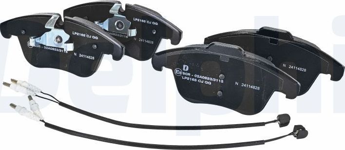 Тормозные колодки Delphi (Low-Metallic). Артикул LP2165