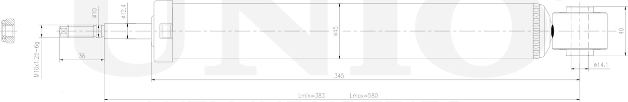 Амортизатор подвески (Unio). Артикул SAB-10783