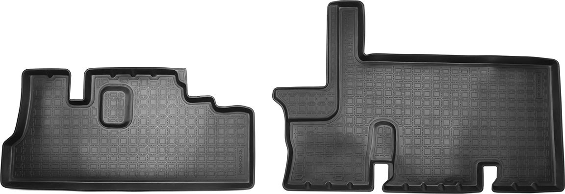 Коврики Норпласт задние для салона ГАЗ Next 2014-2026 (авто с доп. отопителем 2-го ряда). Артикул NPA00-C23-214