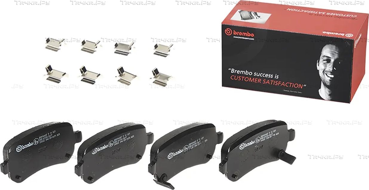 Тормозные колодки Brembo PRIME LINE задние для Fiat Freemont 2011-2016. Артикул P 11 021