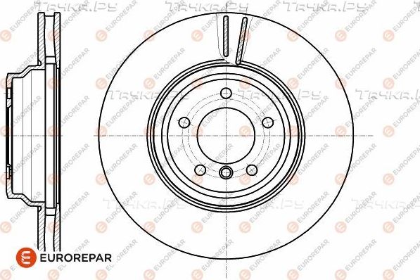 Тормозной диск Eurorepar передний для BMW 3 V (E90/E91/E92/E93) 2004-2013. Артикул 1642764580