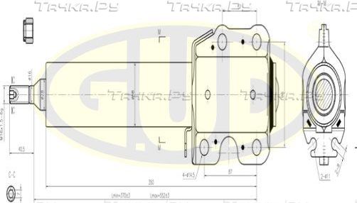 Амортизатор G.U.D. передний для Volkswagen LT II 1996-2006. Артикул GSA335809