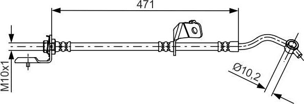 Тормозной шланг Bosch. Артикул 1 987 481 715