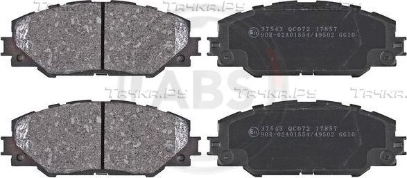 Тормозные колодки ABS передние для Toyota RAV4 III (XA30) 2005-2013. Артикул 37543