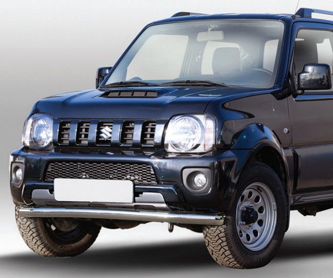 Защита Союз-96 переднего бампера d60 (труба) для Suzuki Jimny III 2012-2018. Артикул SUJM.48.1869