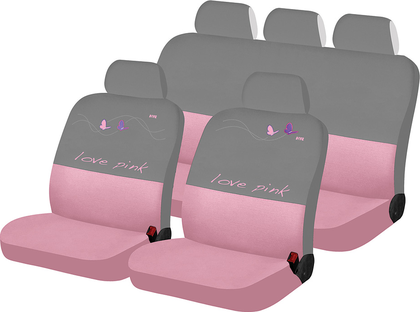 Чехлы универсальные Hadar Rosen Love Pink Butterfly на сидения авто, цвет Розовый. Артикул 10480
