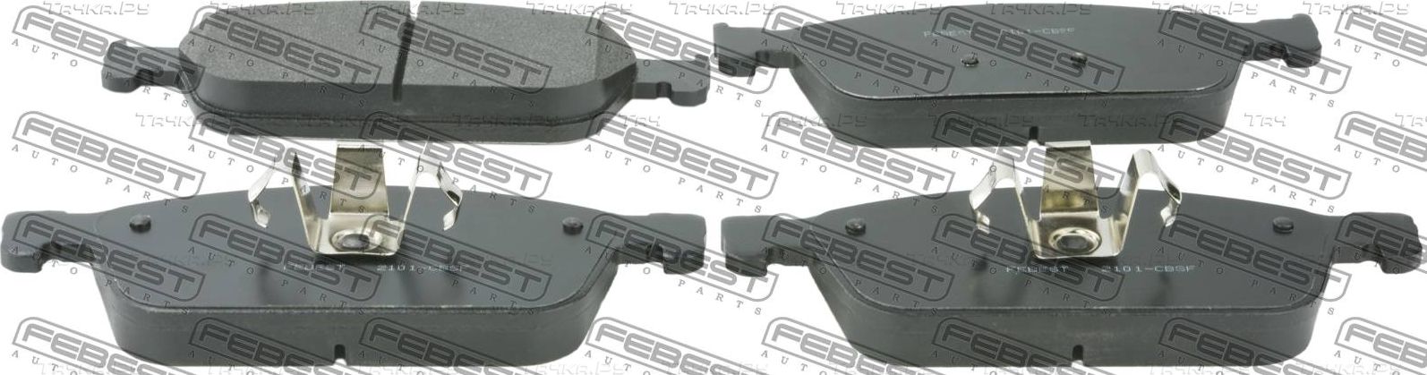 Тормозные колодки Febest передние для Ford Tourneo Connect II 2013-2026. Артикул 2101-CBSF