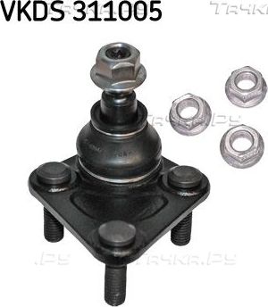 Шаровая опора SKF передняя правая/левая нижняя для Volkswagen Golf IV 2002-2005. Артикул VKDS 311005