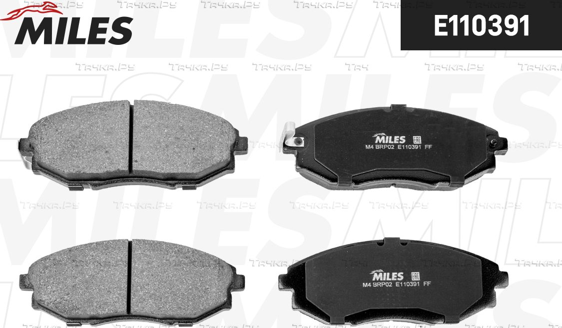 Тормозные колодки Miles (Semi-Metallic). Артикул E110391