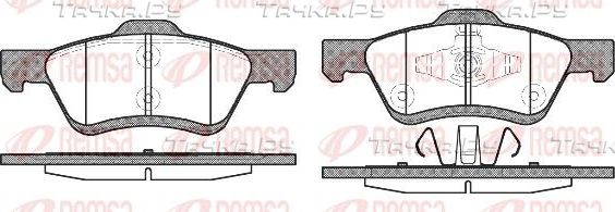Тормозные колодки Remsa передние для Ford Maverick II 2001-2007. Артикул 1124.00