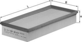 Воздушный фильтр Mahle-Knecht. Артикул LX 572