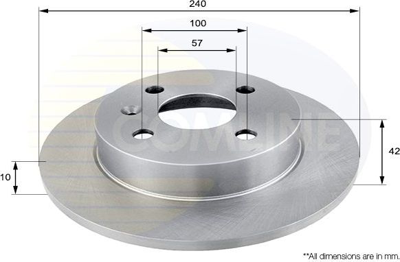 Тормозной диск Comline COATED. Артикул ADC1106