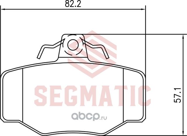 Колодка торм диск зад (Segmatic). Артикул SGBP2672