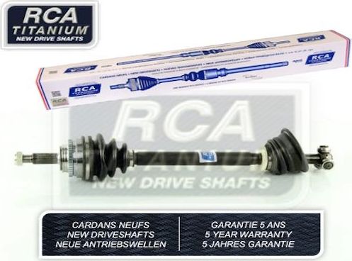 Полуось (привод в сборе, приводной вал) RCA FRANCE NEW DRIVESHAFT передняя левая для Renault Megane I 1996-2003. Артикул R284AN