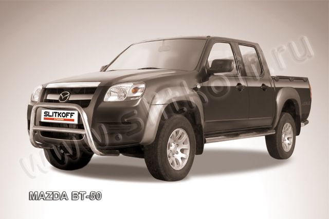 Кенгурятник Slitkoff d57 низкий для Mazda BT-50 I 2006-2011. Артикул MZB005