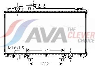 Радиатор охлаждения двигателя AVA ** CLEVER FIT ** для Lexus SC II 2001-2010. Артикул TO2337