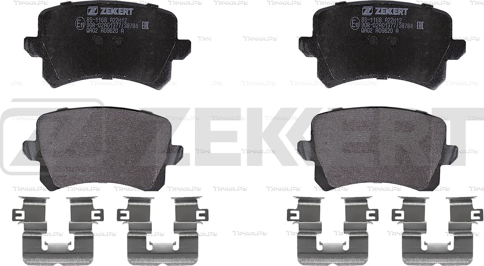 Тормозные колодки Zekkert задние для Volkswagen Passat B7 2010-2015. Артикул BS-1168